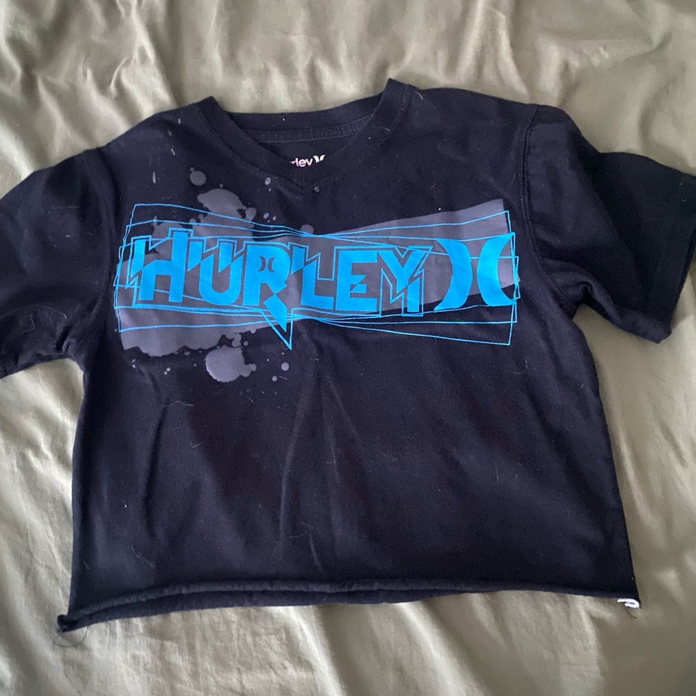 Hurley Black Tee with Logo